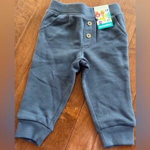 Garanimals Slate Blue Jogger Pants with Button Front